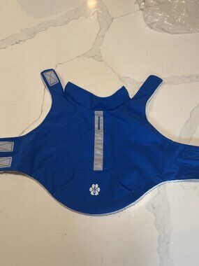 Free Country Waterproof Doggy Rain Jacket XS Blue